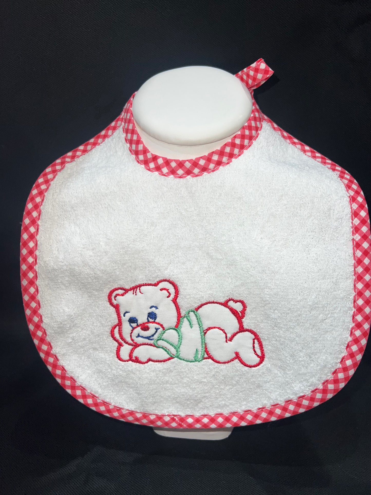 Petit bavoir personnalisé brodé - Ourson