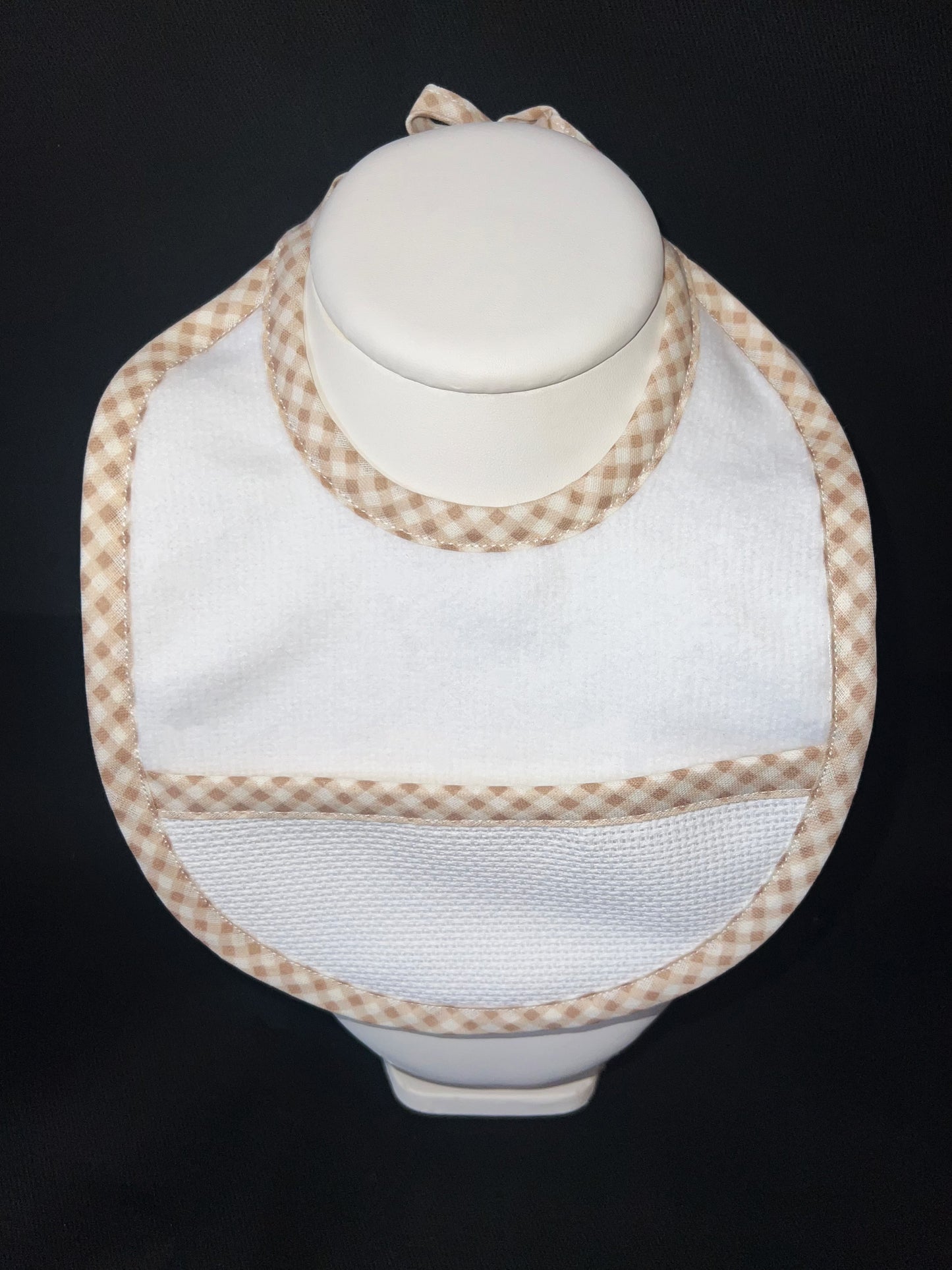 Mini bavoir personnalisé – Tissu vichy