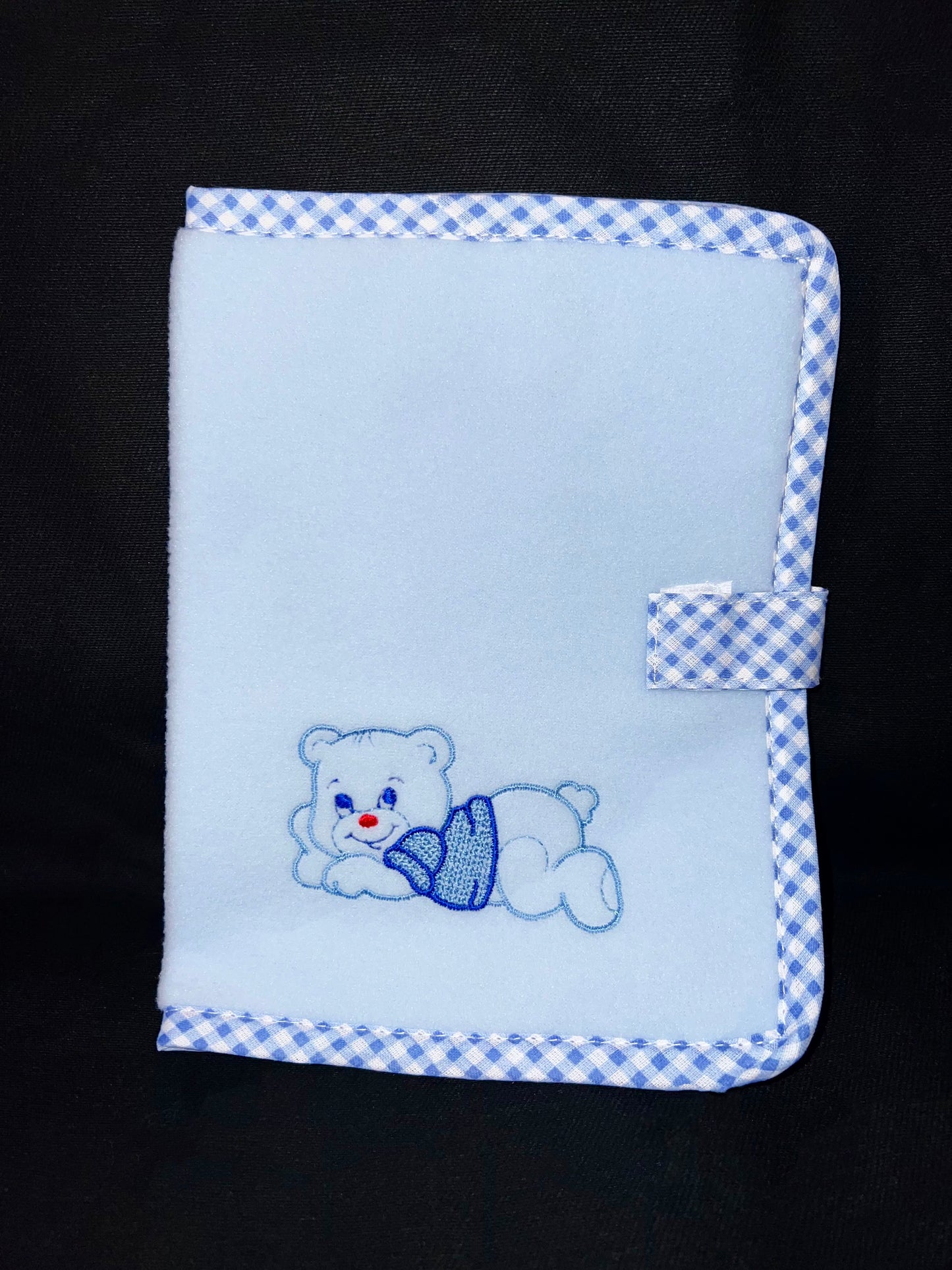 Carnet de santé personnalisé brodé – Ourson