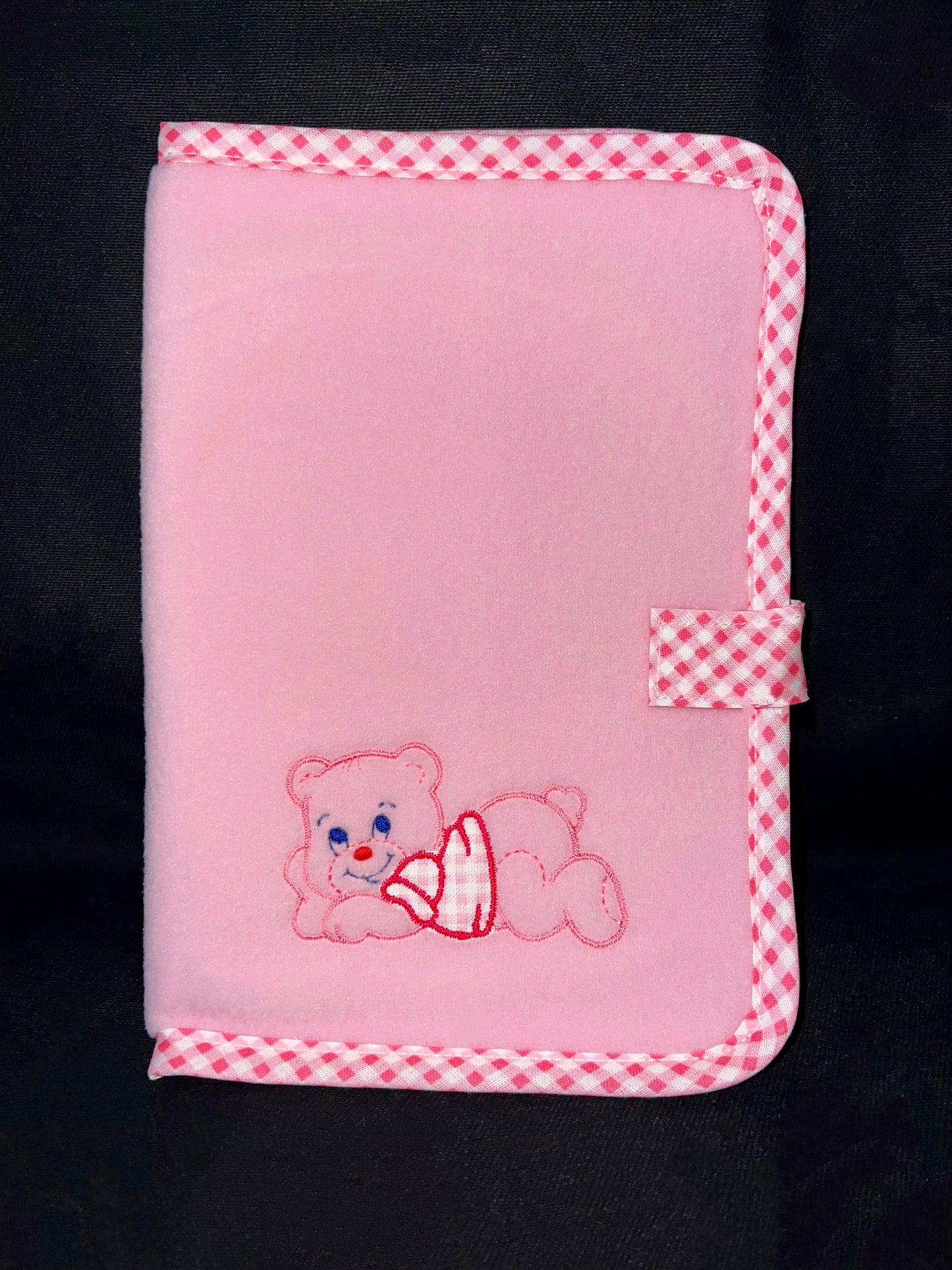 Carnet de santé personnalisé brodé – Ourson
