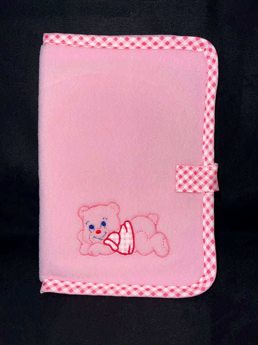 Carnet de santé personnalisé brodé – Ourson