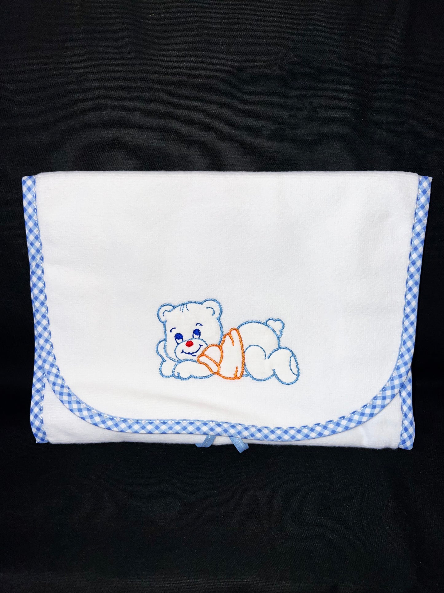 Trousse de toilette bébé personnalisée – Ourson brodé