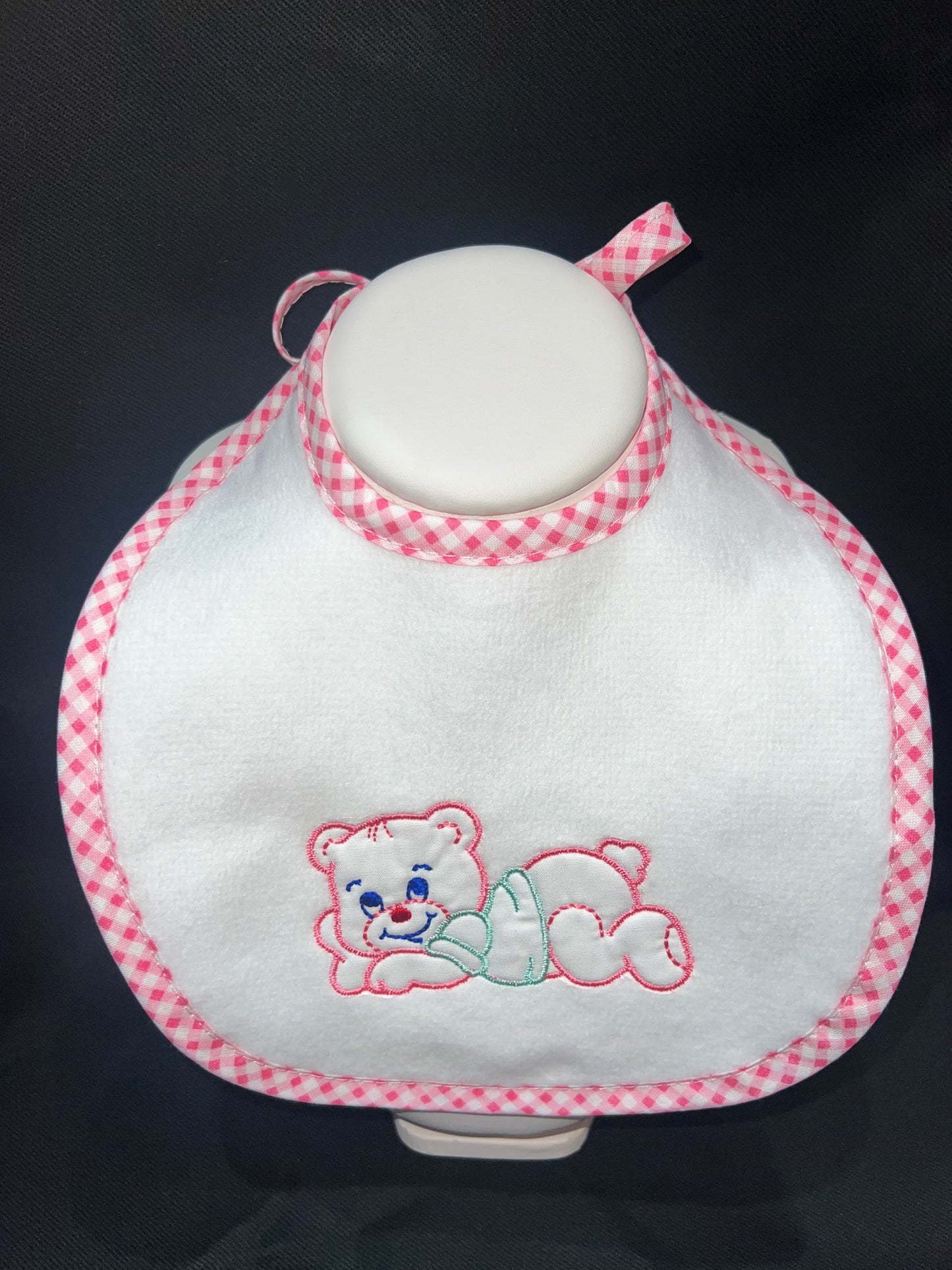 Petit bavoir personnalisé brodé - Ourson