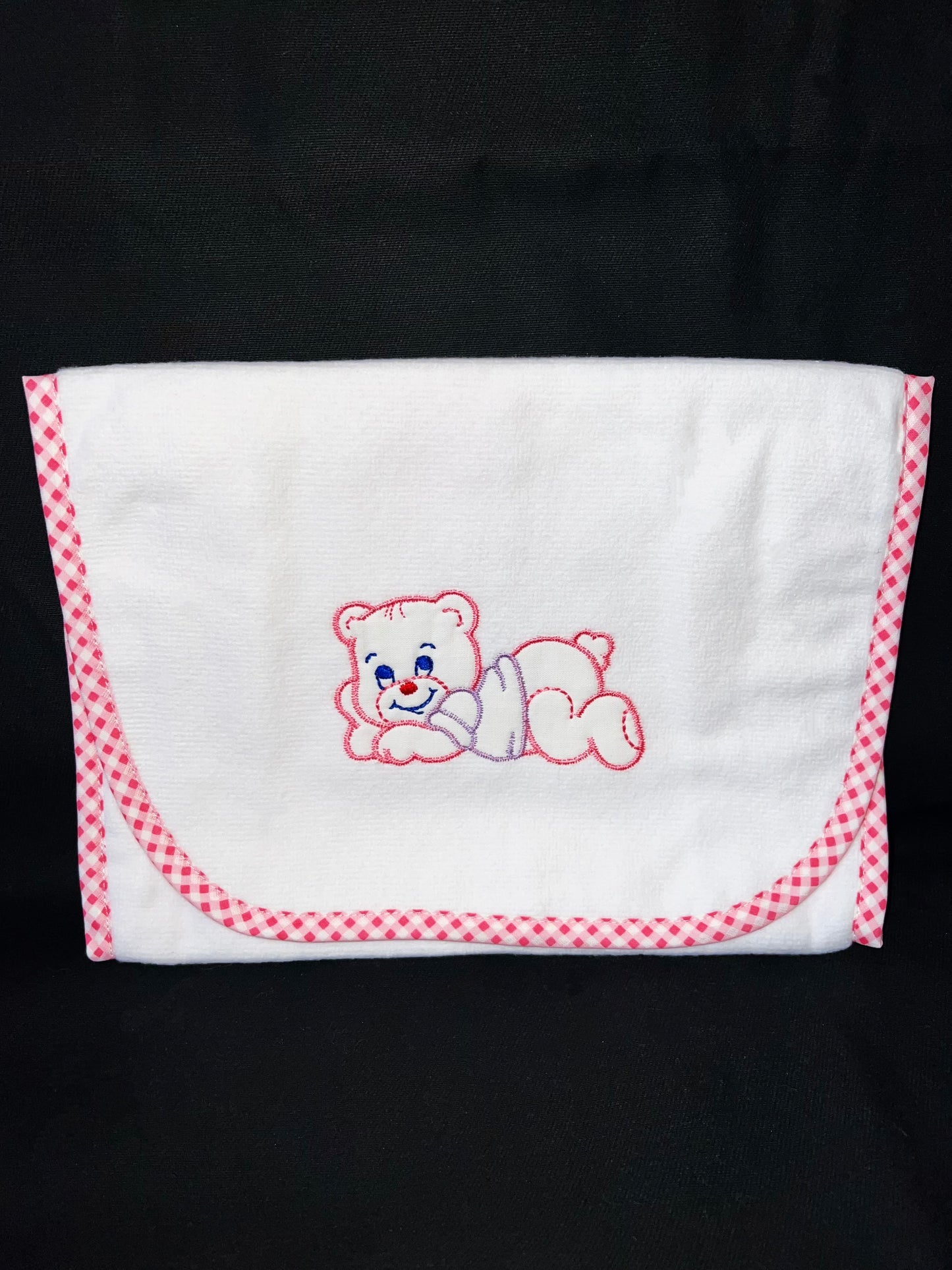 Trousse de toilette bébé personnalisée – Ourson brodé